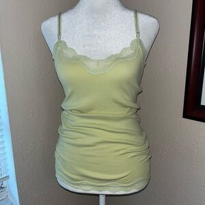 Vintage Y2K Abercrombie & Fitch 2000s Lace Trim Cami Tank Top
